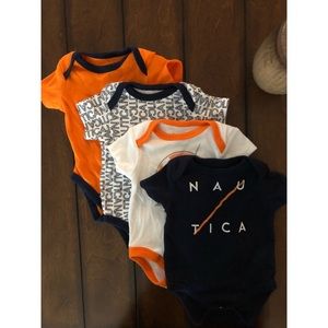 Set of 4 Nautica Onesies